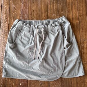 Patagonia Light Gray Athletic Mini Skirt